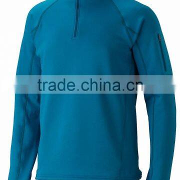 2016 new design half zip fleece jacket for men