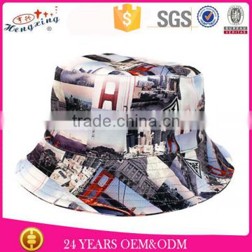 sunshade summer digital printing mateiral bucket hat and 5 panel hat