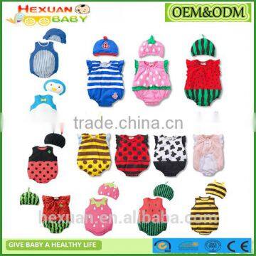 Wholesale 100% cotton baby clothes soft stylish baby winter romper set baby