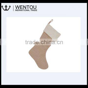 Wholesale Personalized Burlap Christmas Stocking photo-5