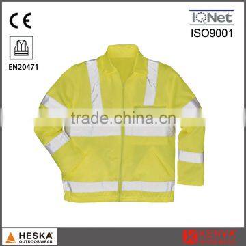 Safety EN20471 Cotton High Visibility 3m Protection Men's Reflective Jacket photo-2