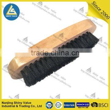 Poartable Shoe Shine Bags With Pig'hair Wooden Shoe Brushes and Cleaning Cloth photo-2