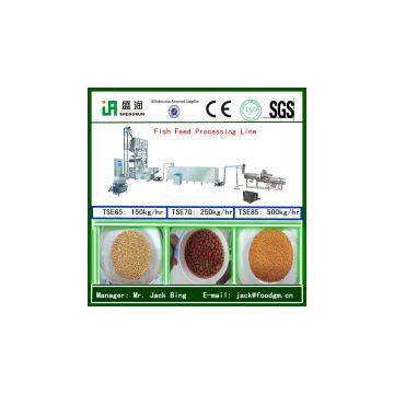 Floating fish feed food pellets extruder making machine