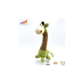 Giraffe Stuffed Dog Chew Toy