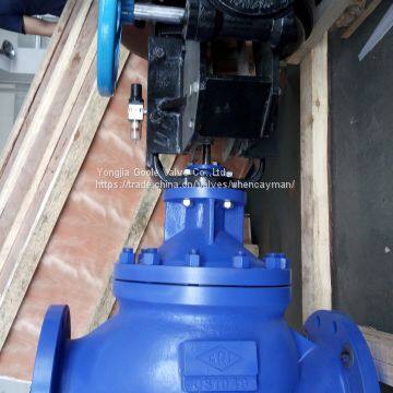 Globe Type Pneumatic Control Valve With Side Wheel,regulatign Valve photo-2