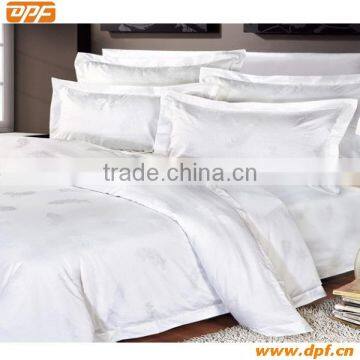 100%cotton white color hotel bedding set