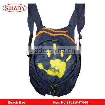 2016 New item Hotsale polyester folded wholesale beach bag