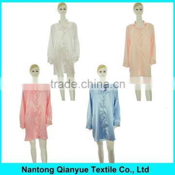 Fancy Plus Size Satin Nightshirts for Women