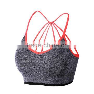 Women's Strappy Back Yoga Padded Sports Bra