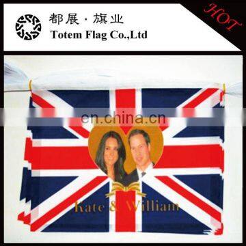 Outdoor Royal Wedding Bunting String Flag