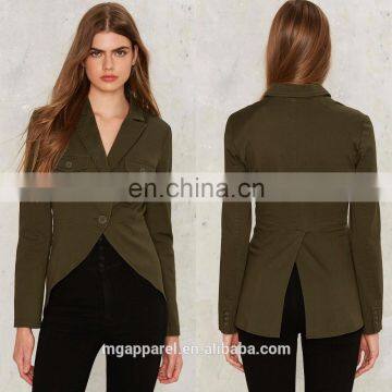 New style cotton fabric army jacket women military jacket wholesale