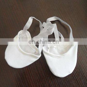 Girls white rhythmic gymnastics shoes/kids gymnastic shoes