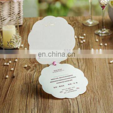 Novel Design Flower Decoration Hollow Wedding Invitation Card photo-6