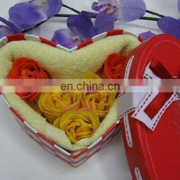 2016 heart cake towel for wedding