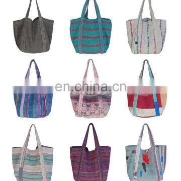 Wholesale Vintage Kantha Beach Bags Sari Kantha Hand Bag