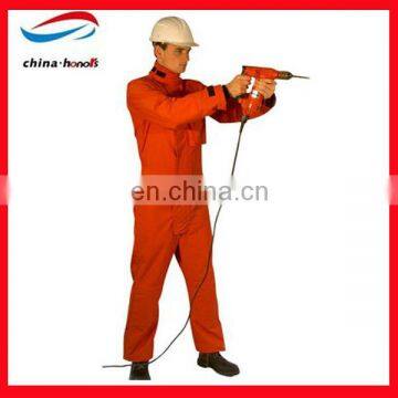 en 531 fire retardant coverall/orange cotton anti flame coverall