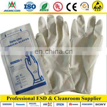 disposable sterile latex surgical gloves