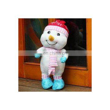 HI CE Wonderful Snowman Plush Toy for Kids,snowman With Cute Hat and Craft for Christmas Festival photo-2