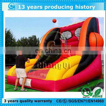 fun outdoor inflatable basketball game hoop