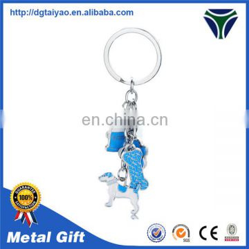 promotion custom shaped metal rotating keychain