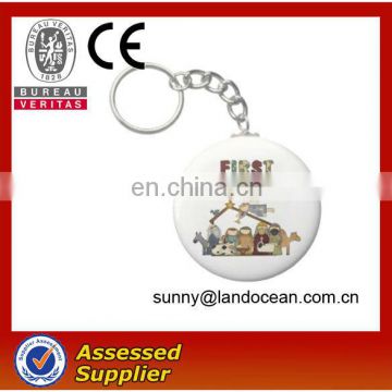 popular christmas gift of tin badge keychain