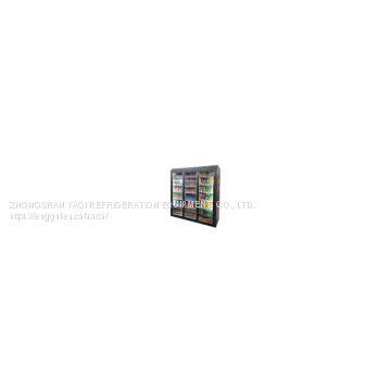 Three-door Refrigerated Display Cabinet Vertical Convenience Store Beverage Supermarket Freezer Fruit Fresh-keeping Freezer Commercial Customization