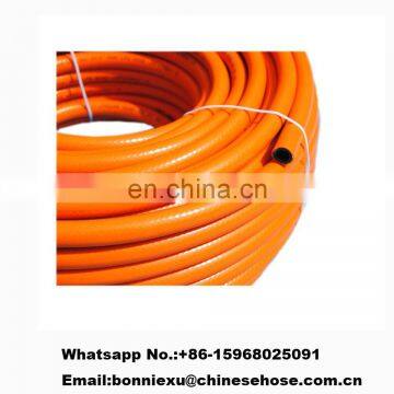 JG China Factory Customized CE Approved 5/16" 3/18" Fiber Reinforced Flexible PVC LPG Natural Gas Connector Hose Pipe