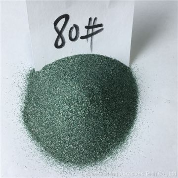 China hot sale green silicon carbide /green nicalon grains 80# 100# for sandblasting