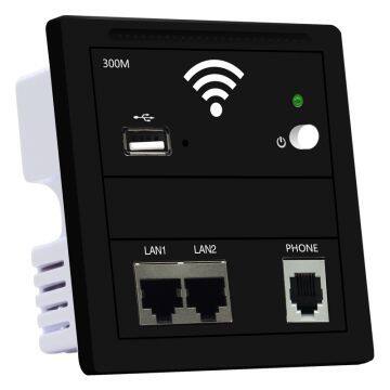2019 300Mbps in Wall AP WiFi Access Point Wireless Socket for Hotel Wi-Fi Project Support AC Management & RJ45