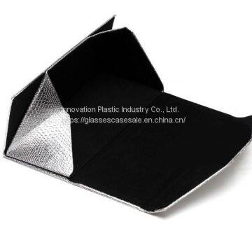 Fashionable Folding Sunglasses Case; Simple and Vintage Triangle Sunglasses Holder photo-3