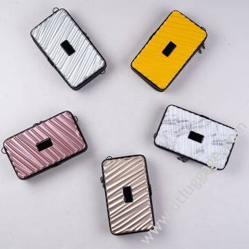 Customized Logo Fashion Waterproof ABS PC Mini Travel Storage Bag Small Women Beauty Travel Make Up Luggage Case photo-2