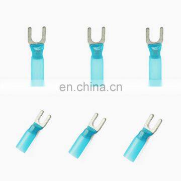 Hampool Full Size HDPE Copper Easy Entry Fork Insulated U Shaped Motor Shrink Wire Terminals photo-4