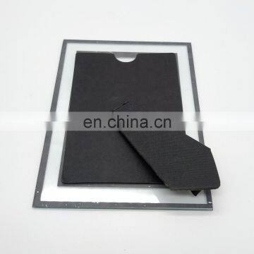 Wholesale Simple Art Glass Picture Frame For Wedding Transparent Glass Panel Photo Frame photo-4