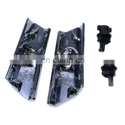 Headlight Washer Nozzle Covers Chrome W/ Back Black Clips For LEXUS GS300 GS350