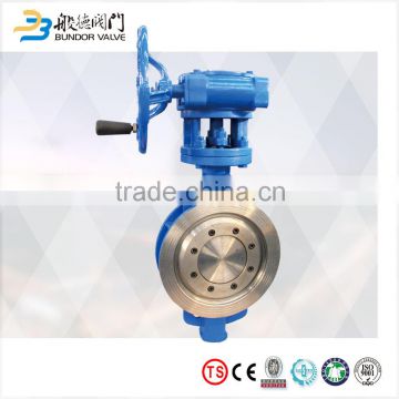 China Manufacture Manual Wafer Type Double Triple Eccentric Metal Seal Butterfly Valve