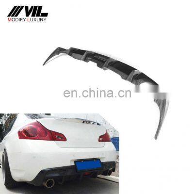 carbon fiber custom rear bumper diffuser design for Infiniti G35 G37 4D Sedan