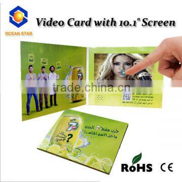 Handmade 10.1' Advertising Video Brohure Card Digital Busiess Card