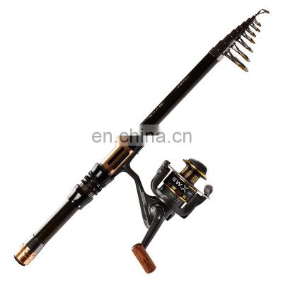 wholesale mini carbon Portable Telescopic Fishing Rod  fishing tackle sea rod