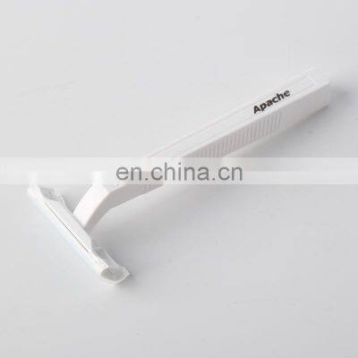 Twin Blade Disposable Shaving Razor With Lube Strips