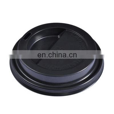 Black Plastic lid for paper cups