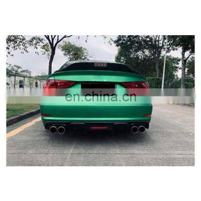 S3 Carbon Fiber Diffuser For Audi S3 With Light Hatchback High Quality Audi S3 Diffuser 2014 2015 2016 photo-4