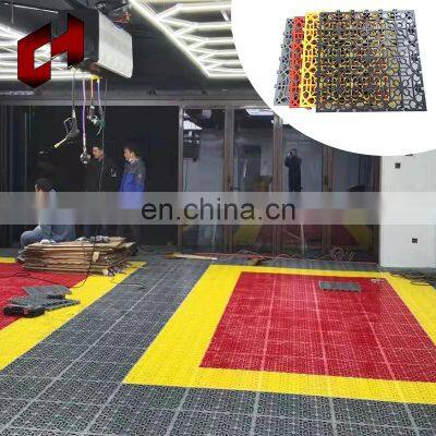 50Mm Black Orange Corner Floor Connectors Checkered Covering Exhibition Basketball Court Tiles Interlocking For Children Kid