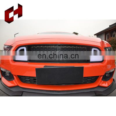 CH Glossy Black Auto Body Parts Center Honeycomb Mesh Bummper Grill Front Mesh Grille For Ford Mustang 2015-2017