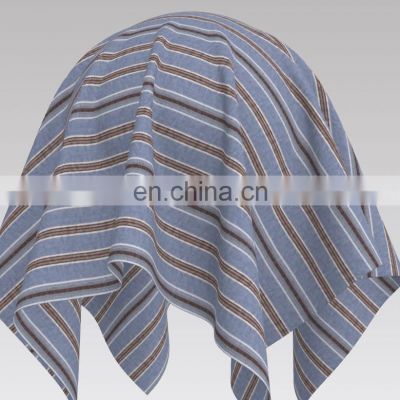 Fashion Trend Stretch BCI Cotton Yarn Dyed Wrinkle Stripe Fabric for Blouses