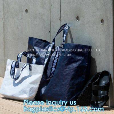 Super Strong Promotional Matt Laminated PP Woven Shopping Luggage Packing Bag With Zipper Luggage Shopping Bag