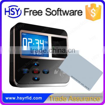 Free software fingerprint time attendance device smart card access control manufacturer