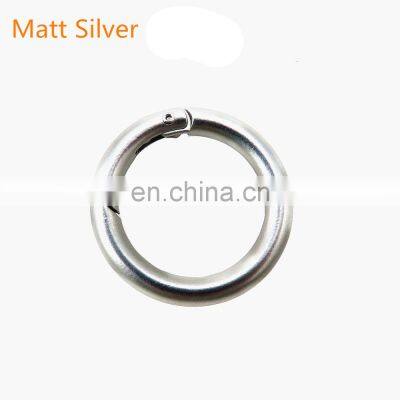 Factory Wholesale Zinc Alloy Spring Ring Metal Open O Ring Carabiner For Handbag Gift Waist Chain