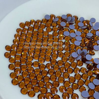 Factory direct sale of  hotfix rhinestones bulk in flat back