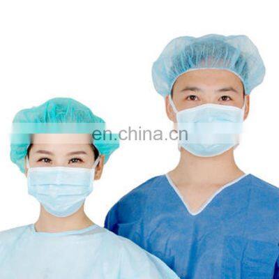 Gorro Desechable de Tela no Tejida, Gorro Azul ISO, SMS, 25gsm photo-4