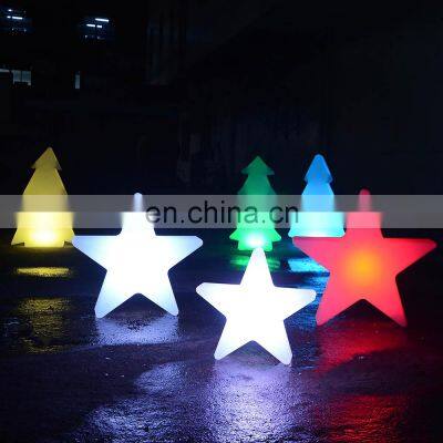 led Christmas decorative tree branch lights /illuminate outdoor room light decor five-pointed star led lights for decoration